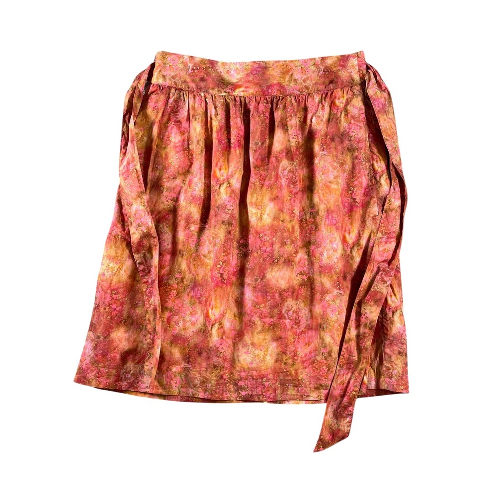 Brooks Brothers Liberty Art‎ Fabrics Cotton Skirt Pink Orange Size 4